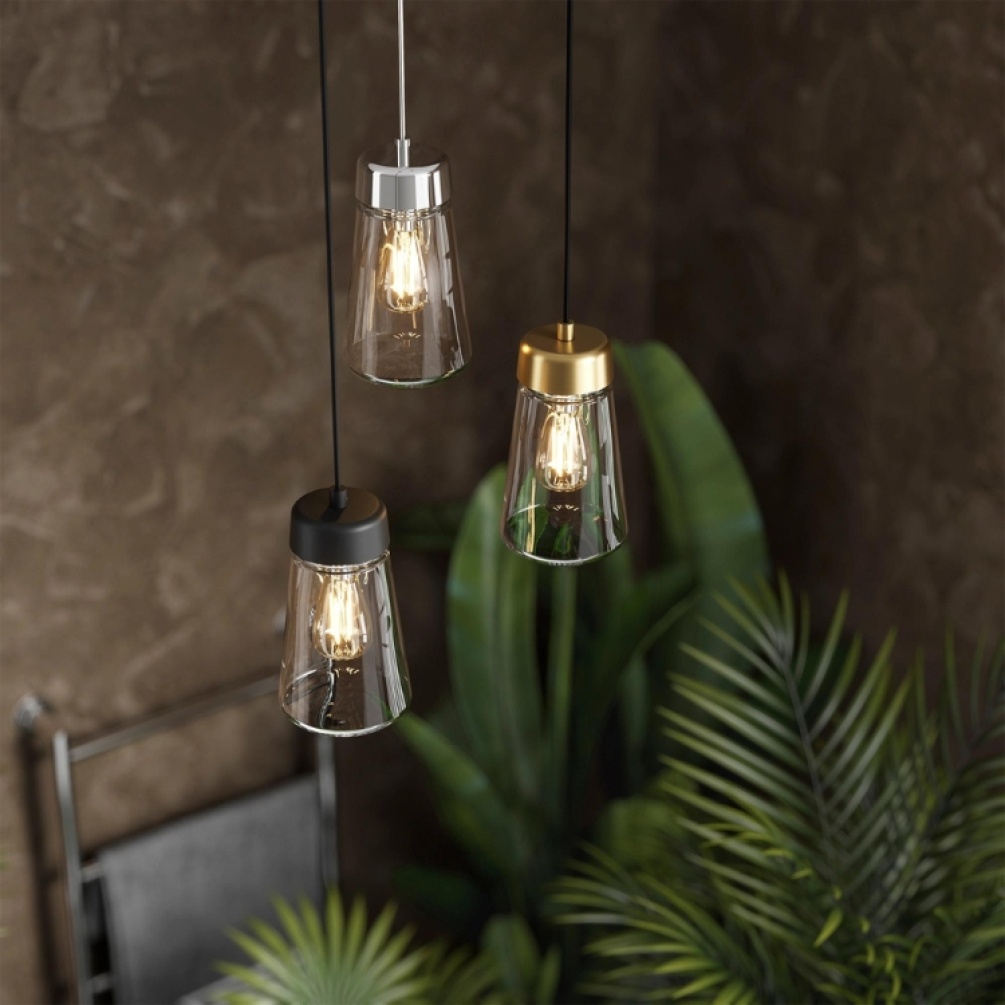 Close up product image of three HIB Summit LED Pendant Lights